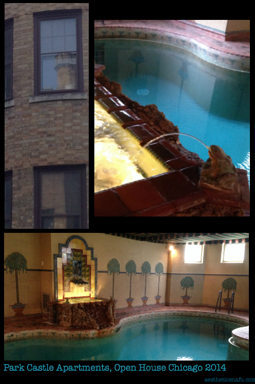 Park Castle Apartments, Chicago Architectural Foundation Open House 2014, featuring the pool